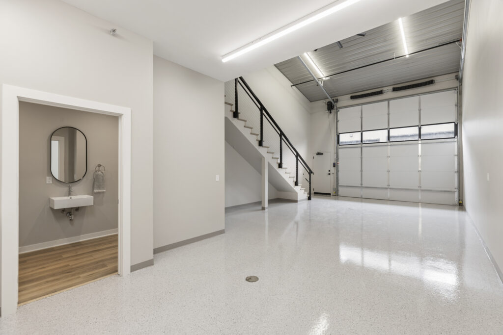 Lower level with bathroom