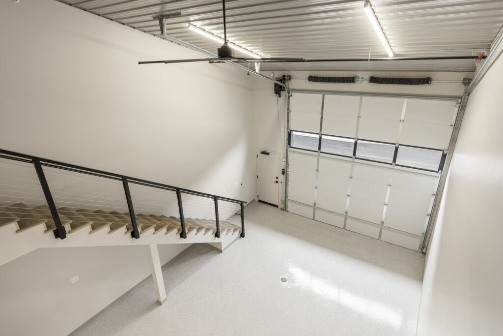 View from custom mezzanine